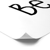 Poster Soyez Toujours Gentil Boho Whimsical Rainbow Kids  (Coin)