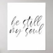 Poster Soyez toujours mon âme Aquarelle Script (Devant)