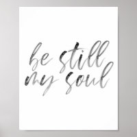 Soyez toujours mon âme Aquarelle Script
