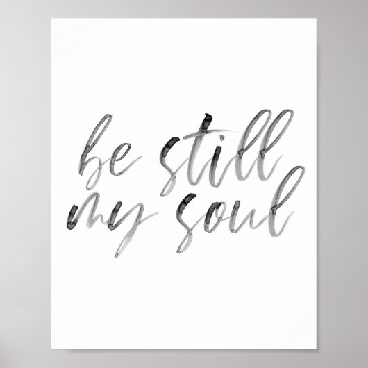 Poster Soyez toujours mon âme Aquarelle Script (Devant)