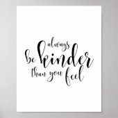 Poster Soyez toujours plus gentil que vous ne le pensez (Devant)