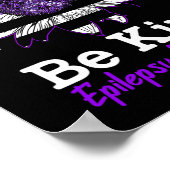 Poster Soyez Type Ribbon violet Tournesol Kindness Epilep (Coin)