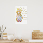 Poster Soyez un ananas (Cuisine)