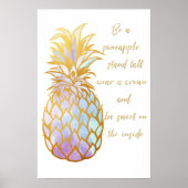 Poster Soyez un ananas (Devant)