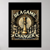 Poster Soyez un changeur de jeu - Motivation du succès de (Devant)