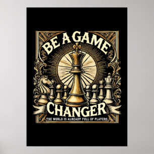 Poster Soyez un changeur de jeu - Motivation du succès de
