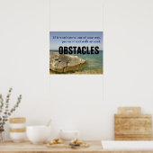 Poster Soyez un chien : ne laissez pas les obstacles bloq (Cuisine)