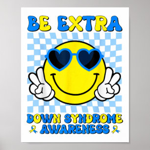 Poster Soyez Un Sourire Supplémentaire Visage Vers Le Bas