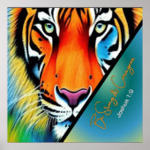 Poster Soyez une foi chrétienne forte et courageuse (Devant)