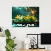 POSTER SOYEZ UNE STAR - SOYEZ DIFFÉRENT (Bureau à domicile)