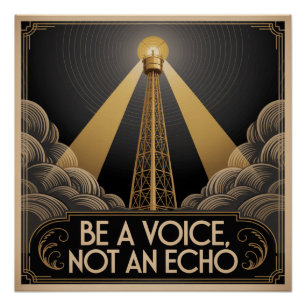 Poster Soyez une voix, pas un écho
