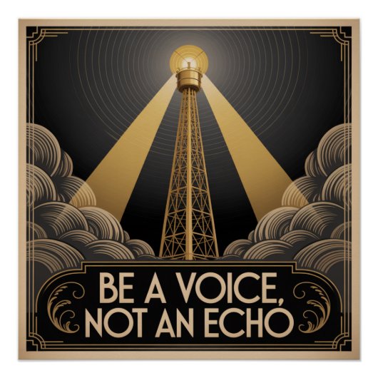 Poster Soyez une voix, pas un écho (Devant)