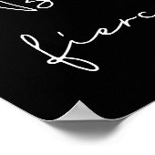 Poster Soyez virulent police blanche (Coin)