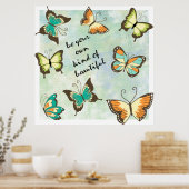 Poster Soyez vos propres beaux papillons (Cuisine)