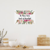 Poster Soyez Votre Propre Genre De Belle Citation Rose Fl (Cuisine)
