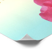 Poster Soyez vous joyeux Soyez Pastel Gradient Rose Gold (Coin)