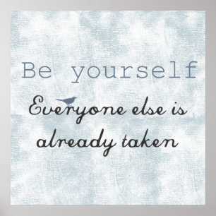 Poster Soyez vous-même