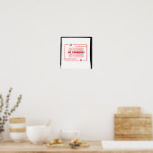 Poster Soyez vous-même (Cuisine)