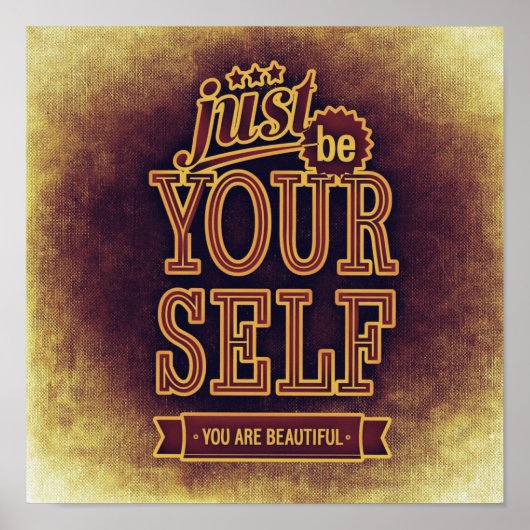 Poster Soyez vous-même (Devant)