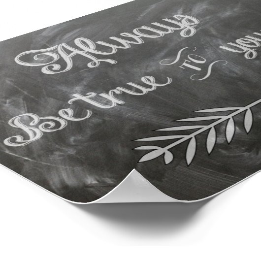 Poster Soyez Vrai Avec Vous-Même (Coin)