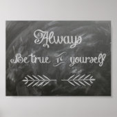Poster Soyez Vrai Avec Vous-Même (Devant)
