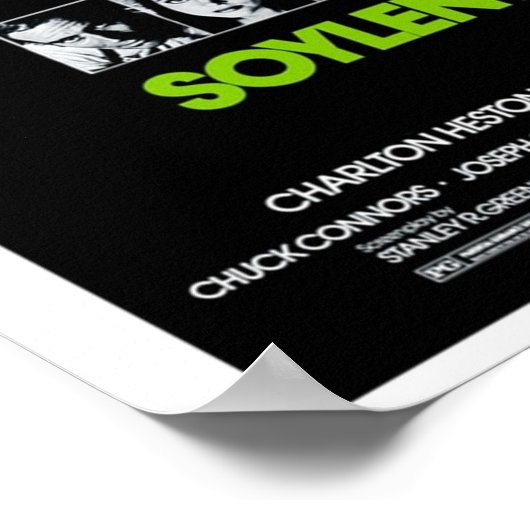 Poster Soylent vert 1973 (Coin)