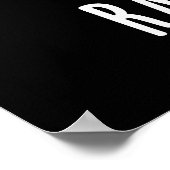 Poster Soyons capables d'élever drôle Raisin Pun Sombre B (Coin)