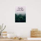 Poster Soyons des voyageurs dans la brume (Cuisine)