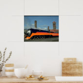 Poster SP 4-8-4 "Daylight" locomotive #4449_Trains (Cuisine)