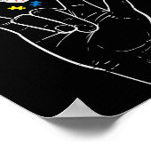 Poster Sp Sensibilisation sur l'autisme de puzzle de puzz (Coin)