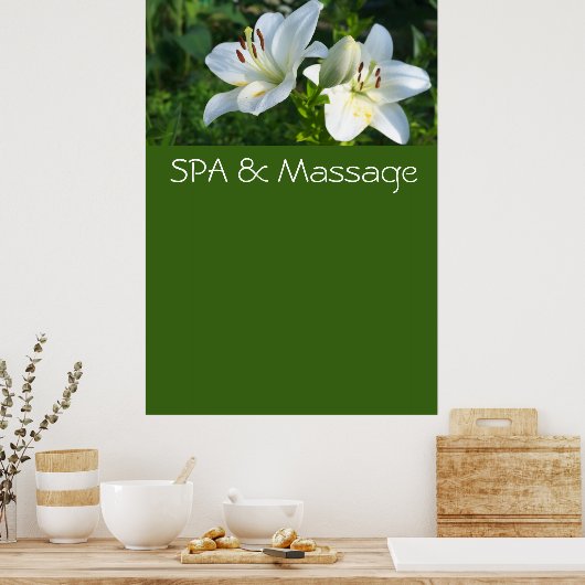 Poster SPA et massage (Cuisine)