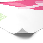 Poster Spa fête d'anniversaire Bienvenue (Coin)