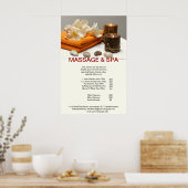 Poster Spa Massage Beauty Salon Candle (Keuken)