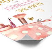Poster Spa Party Glitz Glam Makeup Girl Welcome (Coin)