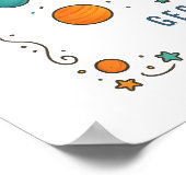 Poster Space Adventure 1er anniversaire | Espace (Coin)