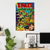 Poster Space Adventures #1 (1952) (Bureau à domicile)