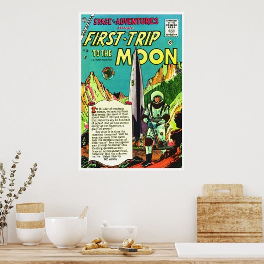 Poster Space Adventures #20 (1956) (Cuisine)