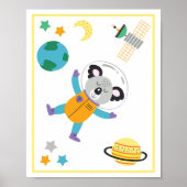 Poster Space Animaux Art Imprimer Koala (Devant)