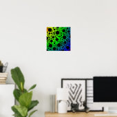 Poster Space Bubble Spots (Bureau à domicile)