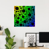 Poster Space Bubble Spots (Bureau à domicile)