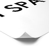 Poster Space cat étoiles ciel conçu texte customisé (Coin)