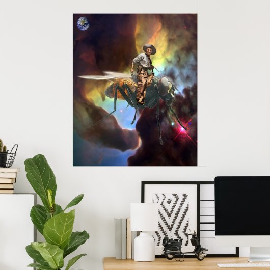 Poster Space Cowboy (Bureau à domicile)