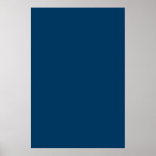 Poster Space Dark Navy Bleu Solid Tendance Couleur Arrièr