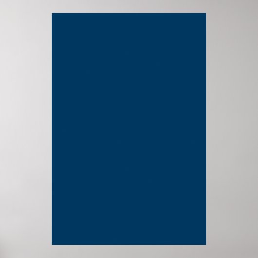 Poster Space Dark Navy Bleu Solid Tendance Couleur Arrièr (Devant)