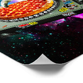 Poster Space dj chat pizza (Coin)