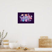 Poster Space Dreams Amelia Wall Art (Cuisine)