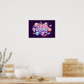 Poster Space Dreams Ava Wall Art (Cuisine)