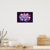 Poster Space Dreams Mia Wall Art (Cuisine)