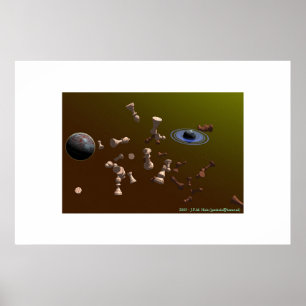 Poster Space for a game of chess