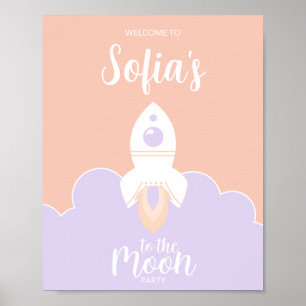 Poster Space Girls Two the Moon Party Thème